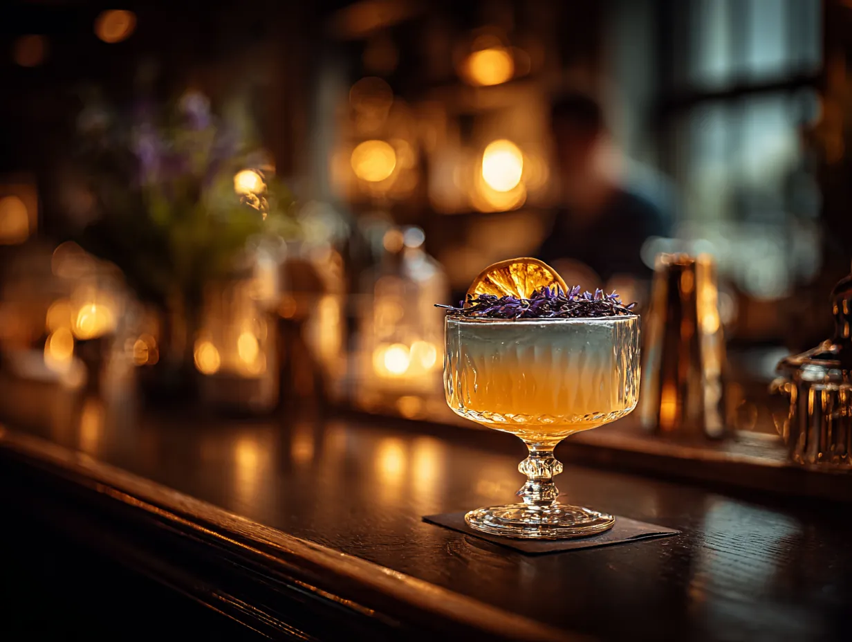 Wick Lantern Sour cocktail